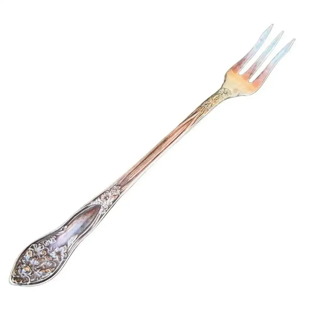 Fairfield Plate Silver Plated Floral Cocktail Fork